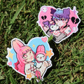 [Sanrio] My Melody x Kuromi Heart Stickers