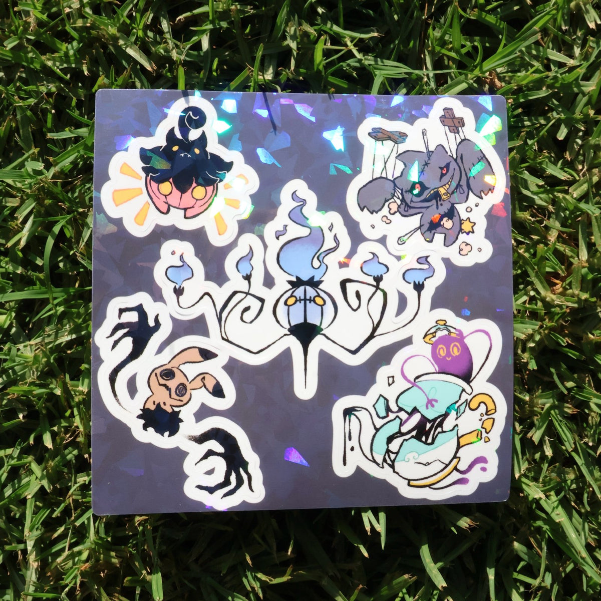 [Pokemon] Ghost Pokemon Sticker Set