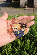 [FMA] Roy Mustang x Riza Hawkeye Keychain